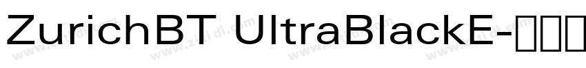 ZurichBT UltraBlackE字体转换